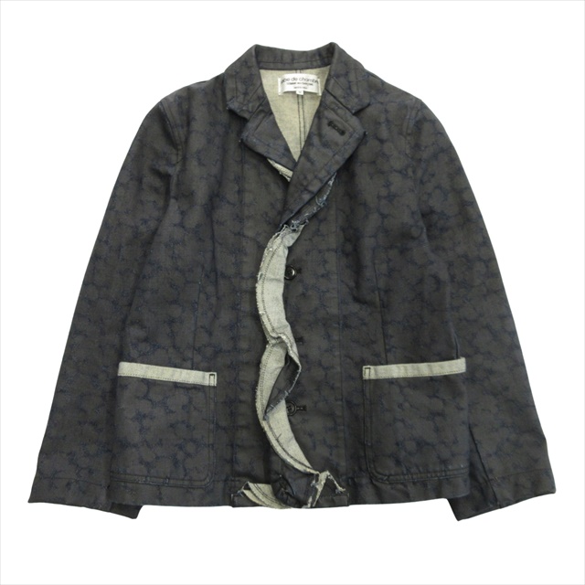 【中古】美品 02ss ローブドシャンブル robe de chambre コムデギャルソン コーティング デニム ジャケット ブルゾン