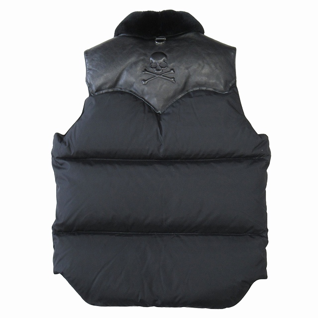 ロッキーマウンテン黒 ダウンベスト ロッキーマウンテン フェザー