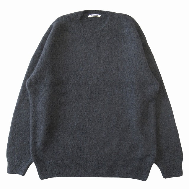 【中古】極美品 24AW オーラリー AURALEE ブラッシュド スーパーキッドモヘヤ ニット セーター A24AP03KM サイズ4