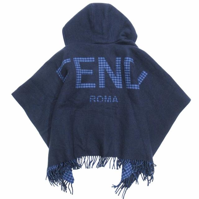 2025，定番人気 フェンディ FENDI バックロゴ カシミヤ ポンチョ
