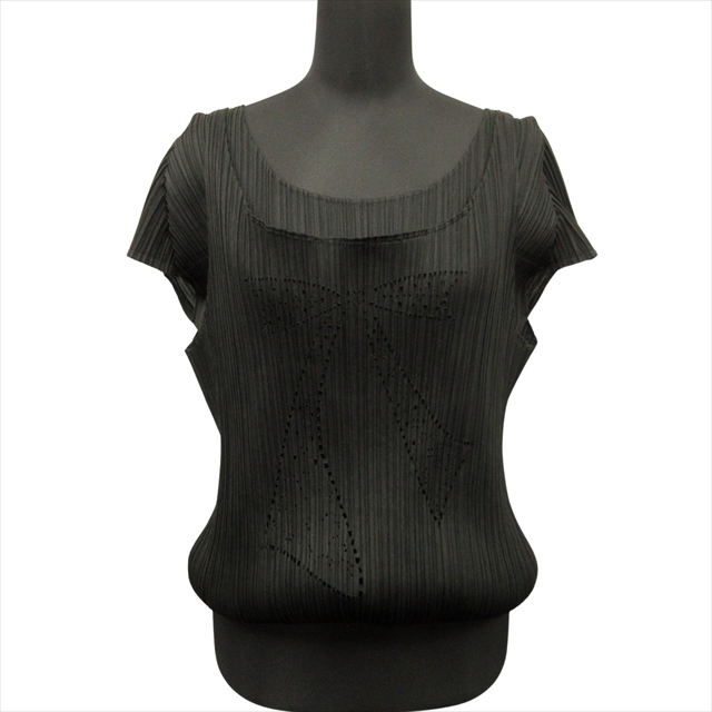【中古】04ss プリーツプリーズ PLEATS PLEASE イッセイミヤケ ISSEY MIYAKE ドッキング レイヤード カットソー の通販は
