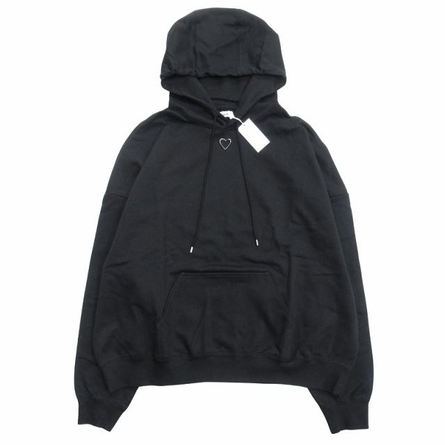 【中古】未使用品 24aw ベイシックス BASICKS ハート チャーム フーディ パーカー プルオーバー  オーバーサイズ Mの通販は 21,000円