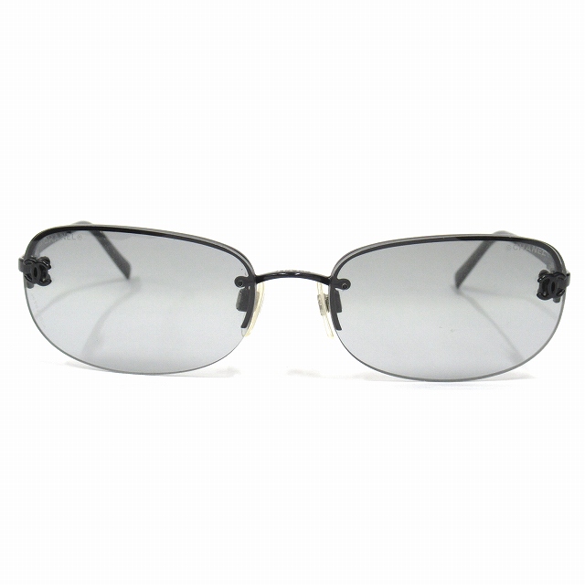 中古】シャネル CHANEL リムレス サングラス アイウェア スクエア  