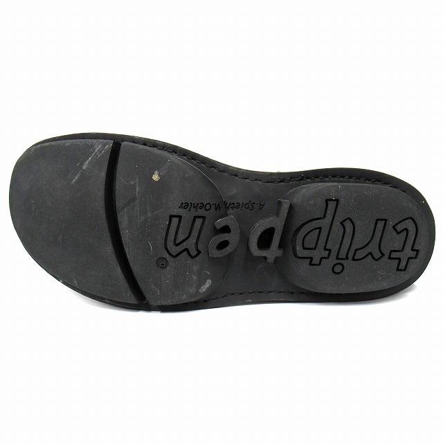 【中古】美品 トリッペン trippen "Jack" ショート ブーツ シューズ 靴 レザー フェルト 切替 サイズ40 メンズ