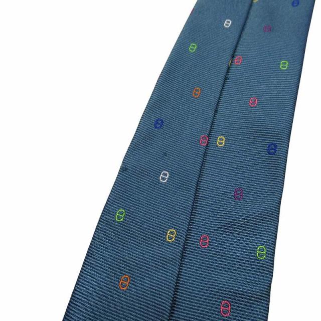 ꧁新品未使用꧂ エルメス ネクタイ ナロータイ マイヨン H柄 ネイビー マリン 新品未使用꧂ エルメス ネクタイ ナロータイ マイヨン H柄 ネイビー マリン