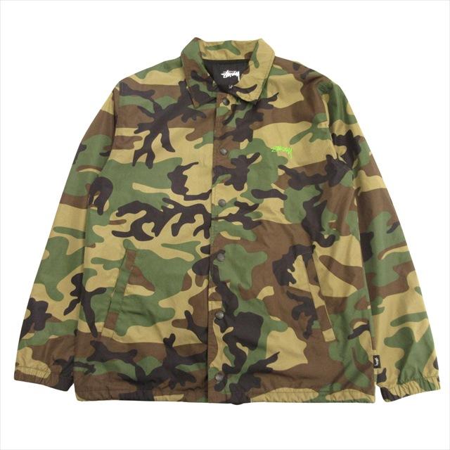 STUSSY カモフラ 迷彩 コーチジャケット 中古】ステューシー STUSSY カモフラ クルーズ コーチ