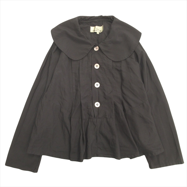 【中古】09ss トリココムデギャルソン tricot COMME des GARCONS ラウンドカラー フレア シャツ ブラウス カットソー の通販は