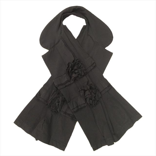 【中古】11ss コムコム コムデギャルソン COMME des GARCONS 製品染め エステル ジレ マフラー ベスト ストール