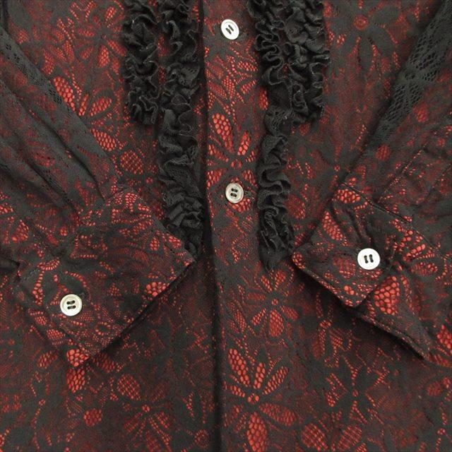 【中古】美品 13aw コムデギャルソン COMME des GARCONS フラワーネット レイヤード シャツ ブラウス カットソーの通販は 【中古】美品 13aw コムデギャルソン COMME des GARCONS フラワーネット レイヤード シャツ ブラウス カットソーの通販は