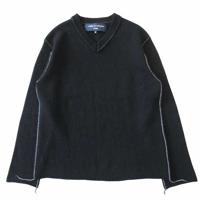 美品 04AW コムデギャルソンオム COMME des GARCONS HOMME ウール ニット セーター カットソー 長袖 サイズM