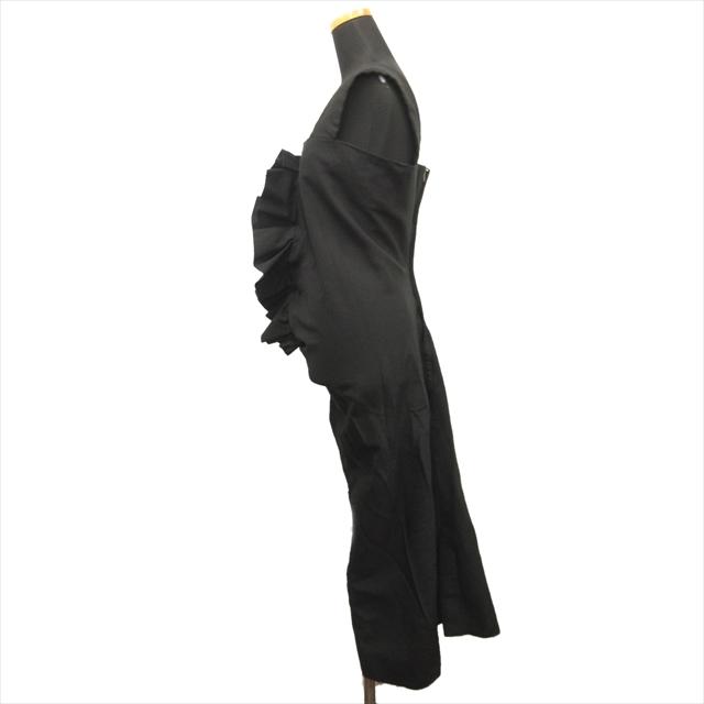 18ss コムデギャルソン COMME des GARCONS ポリ縮絨 カーブシルエット