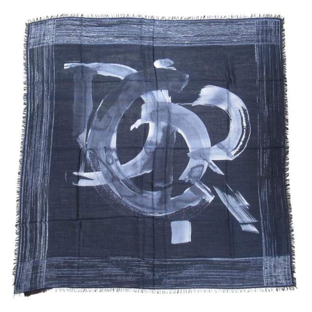 Dior ウールストール ロゴデザイン フリンジ付き Dior ウールストール ロゴデザイン フリンジ付き Dior ウール90