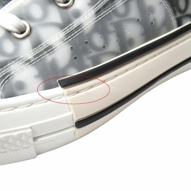 【中古】未使用品 ディオール DIOR オブリーク "B23" ハイトップ スニーカー シューズ ハイカット トロッター ▽２