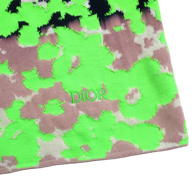 美品 22ss ディオール DIOR テクニカルコットン ジャカード ニット セーター 総柄 ロゴ 刺繍 グラデーション M メンズ ◇12 中古】未使用品 22ss ディオール DIOR テクニカルコットン ジャ