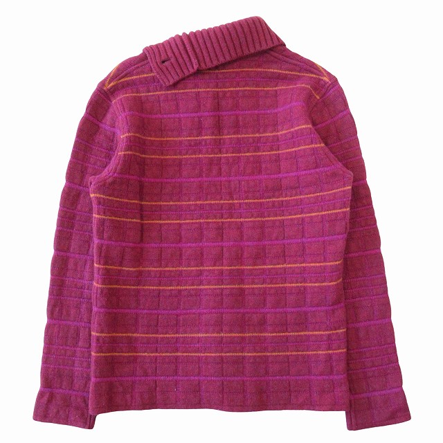【中古】17AW イッセイミヤケメン ISSEY MIYAKE MEN ウール タートルネック ニット セーター カットソー 長袖 格子柄 その他ニット・セーター