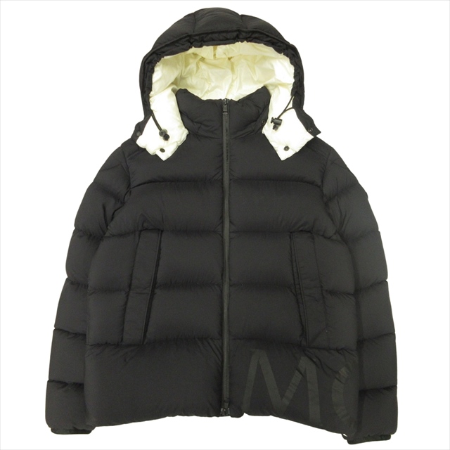 【中古】モンクレール MONCLER ウィルムス WILMS ダウン ジャケット ブルゾン フード パーカー ロゴ プリント