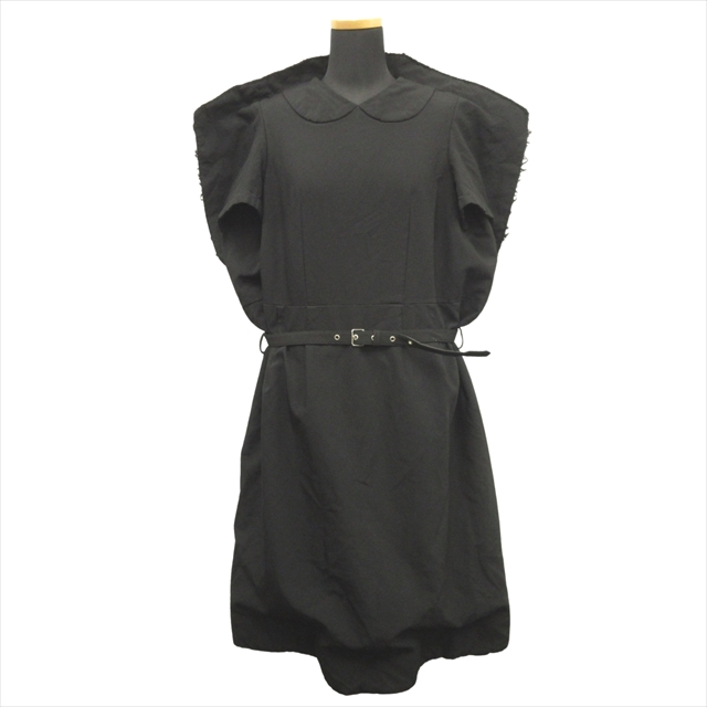 【中古】17ss コムデギャルソン COMME des GARCONS ポリ縮絨 ワイド ワンピース ドレス カットソー