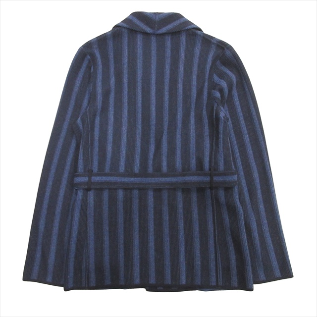 現行タグ/美品 ラルディーニ テーラードジャケットストライプ コットン ウール LARDINI ラルディーニ テーラードジャケット ストライプ ウール