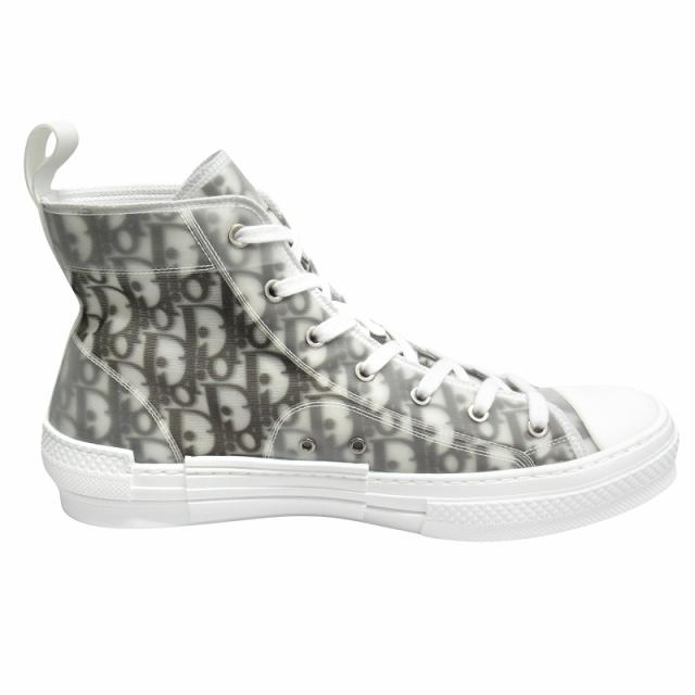 【中古】未使用品 ディオール DIOR オブリーク "B23" ハイトップ スニーカー シューズ ハイカット トロッター ▽２