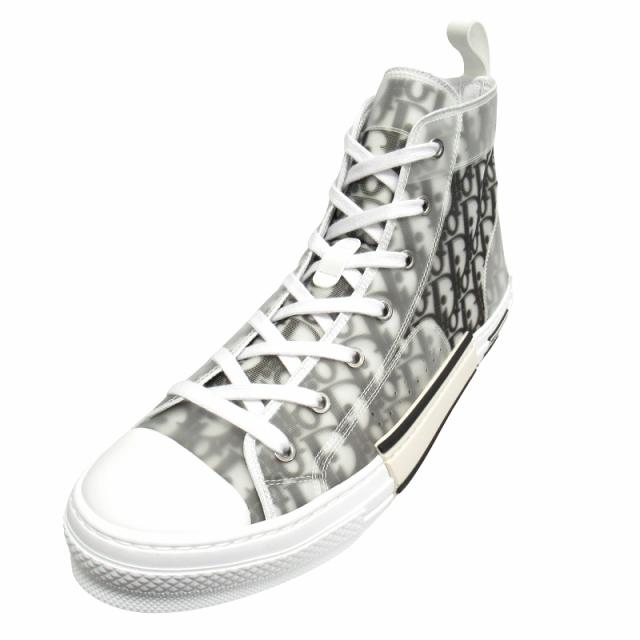 【中古】未使用品 ディオール DIOR オブリーク "B23" ハイトップ スニーカー シューズ ハイカット トロッター ▽２