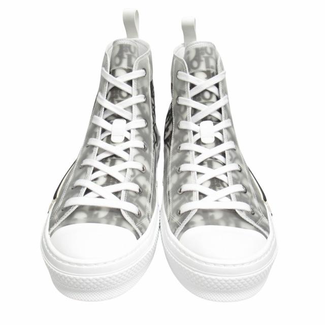 【中古】未使用品 ディオール DIOR オブリーク "B23" ハイトップ スニーカー シューズ ハイカット トロッター ▽２