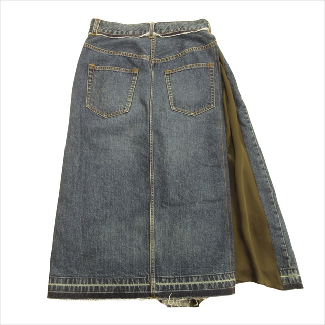 サカイ sacai デニムスカート ダメージ加工
