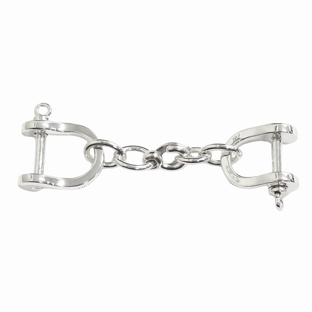 【中古】新品仕上げ済 新同 極美品 ティファニー TIFFANY & CO. ダブル シャックル キーリング キーチェーン ◆２ 