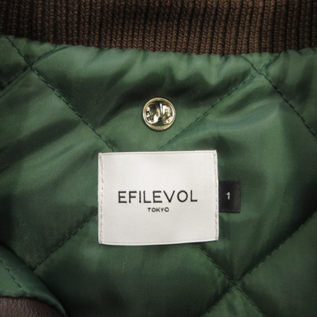 中古】美品 22aw エフィレボル .efiLevol スタジャン バーシティ