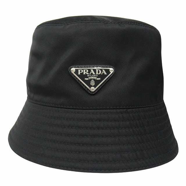 中古】極美品 プラダ PRADA Re-Nylon バケット ハット 帽子