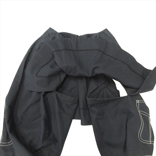 中古】09aw コムデギャルソン COMME des GARCONS 裾付き 変形 スカート