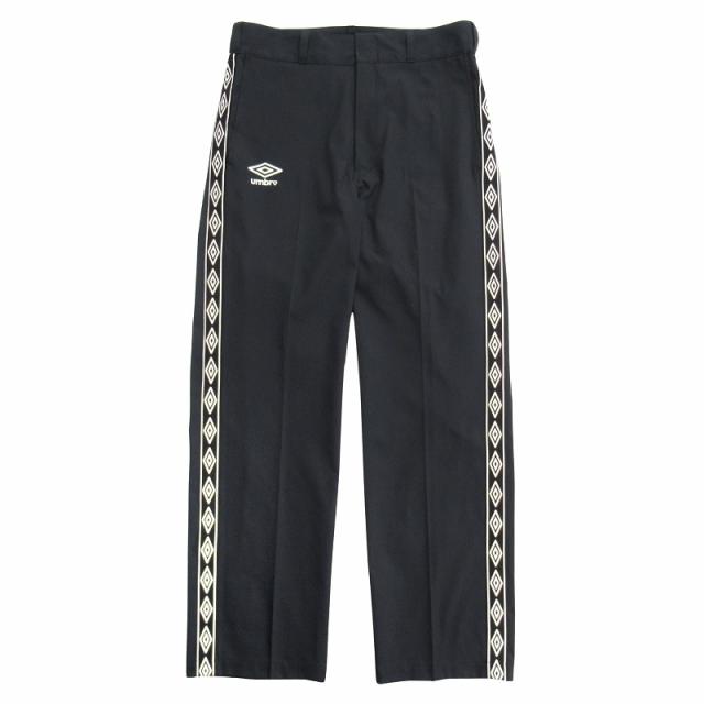 【中古】美品 23ss ベイシックス × アンブロ ロゴ ジャガードテープ スポーツ スラックス パンツ ロゴ刺繍