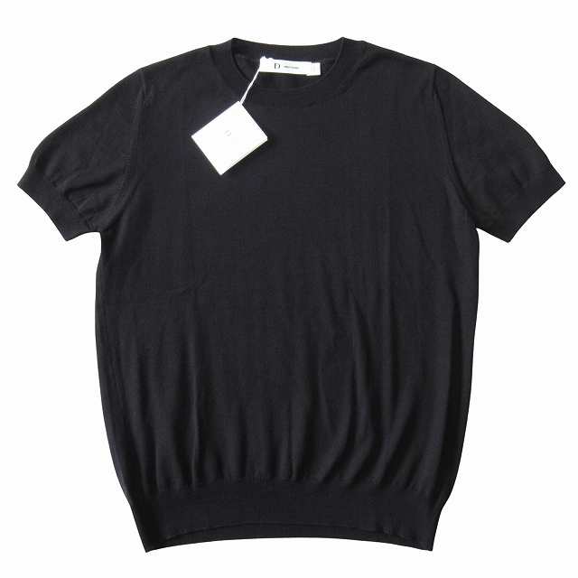 【中古】未使用品 ディオール ユニフォーム Dior UNIFORME ウール コットン 半袖 ニット セーター カットソー ◆５ 