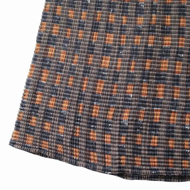 中古】美品 97AW イッセイミヤケ ISSEY MIYAKE プリーツ加工 総柄