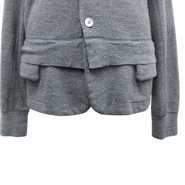 トリココムデギャルソン リバーコート 丸襟 ダブルフェイス ウール