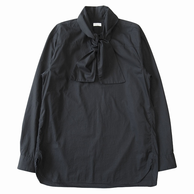 美品 ドリスヴァンノッテン DRIES VAN NOTEN メルトン チェスターコート ダブルブレスト オーバーサイズ Pコート ピーコート ジャケット 中古美品 ドリスヴァンノッテン DRIES VAN NOTEN ボウタイ プル