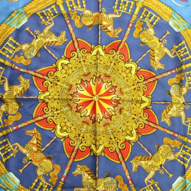 中古】エルメス カレ90 Jeu de Cartes スカーフ シルク レッド HERMES