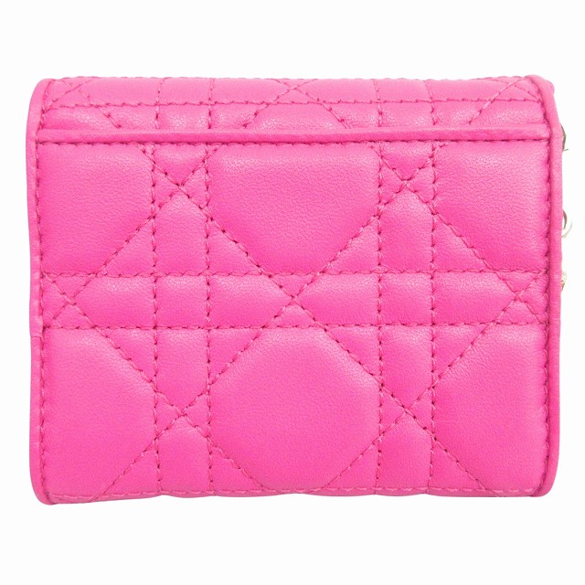 クリスチャンディオール カナージュ 二つ折り財布 Wフラップ ベビー