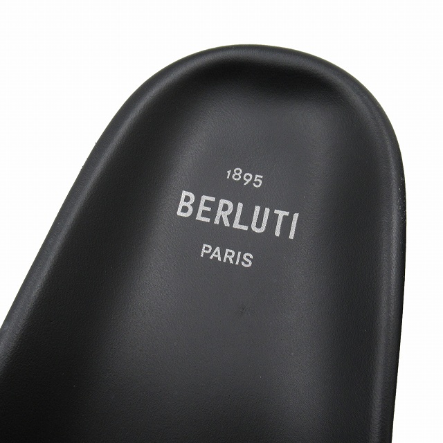 【中古】極美品 ベルルッティ Berluti "Egeo" エジオ シグネチャーキャンバス スライド サンダル シューズ ◆７