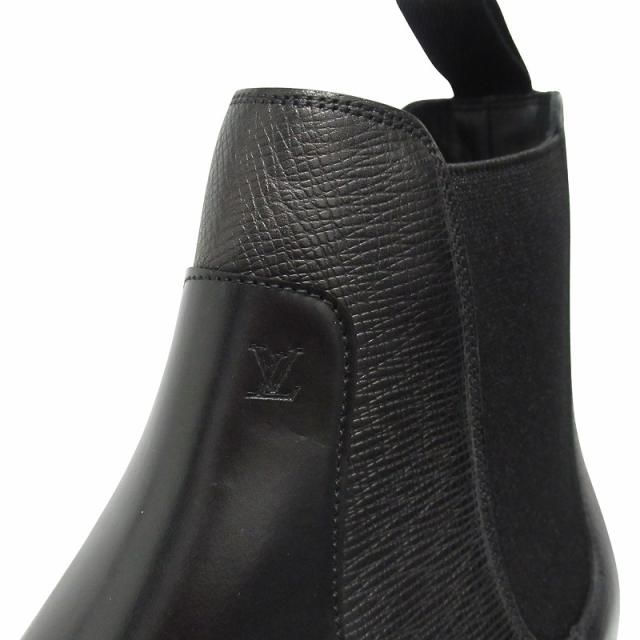 中古】未使用品 ルイヴィトン タイガ 切替 レザー チェルシー ブーツ