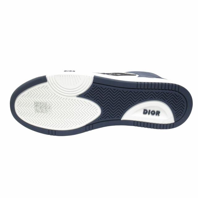 【中古】未使用品 2023年 ディオール DIOR "B57" ドリブル レザー スニーカー CDロゴ オブリーク ジャガード ▽２