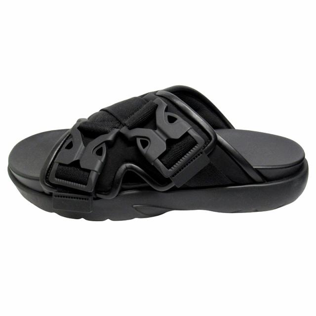 【中古】ボッテガヴェネタ スナップ スライド サンダル ファブリック レザー プラットホーム 厚底 シューズ 靴 42