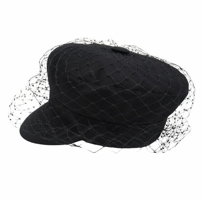 【中古】美品 クリスチャンディオール Christian Dior アーティ ベール付 キャスケット キャップ チュール ロゴ▽２ 中古】美品 クリスチャンディオール Christian Dior アーティ ベール付