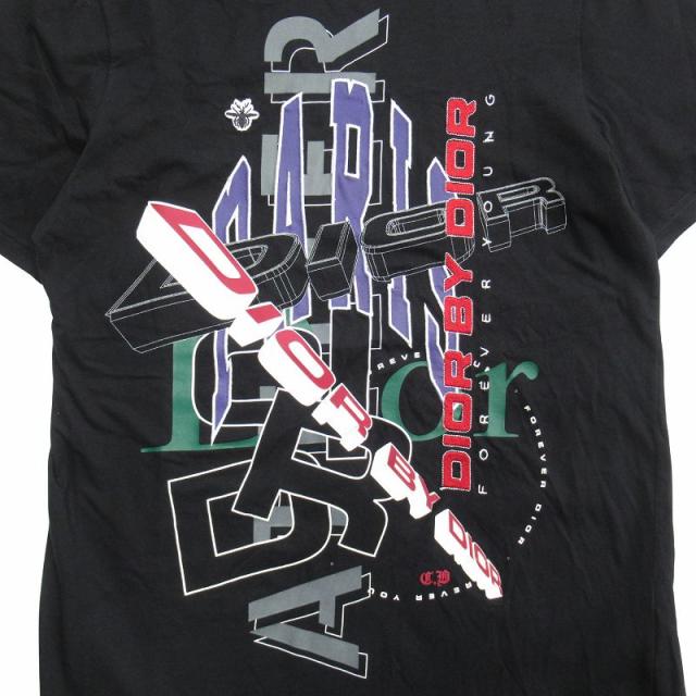 【中古】良品 17aw ディオールオム Dior HOMME by Kris Van Assche ロゴ プリント 刺繍 Tシャツ カットソー Bee 蜂 中古】良品 17aw ディオールオム Dior HOMME by Kris Van Assche ロゴ