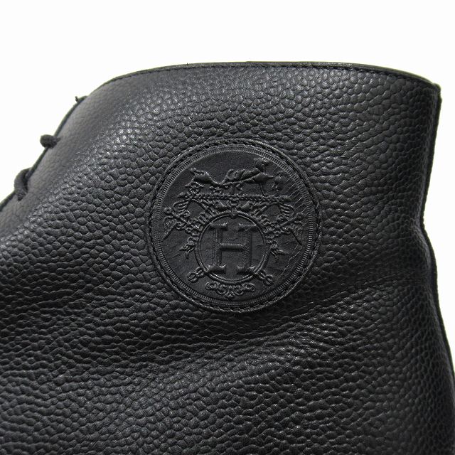 【中古】美品 エルメス HERMES "Hafie" ハーフィ エクスリブリス ショート ブーツ シューズ 革靴 レザー 43 ◆７