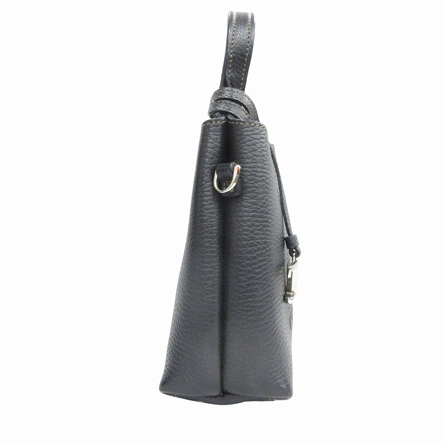 中古】美品 トッズ TOD'S レザー バッグ マイクロ Tタイムレス 2way