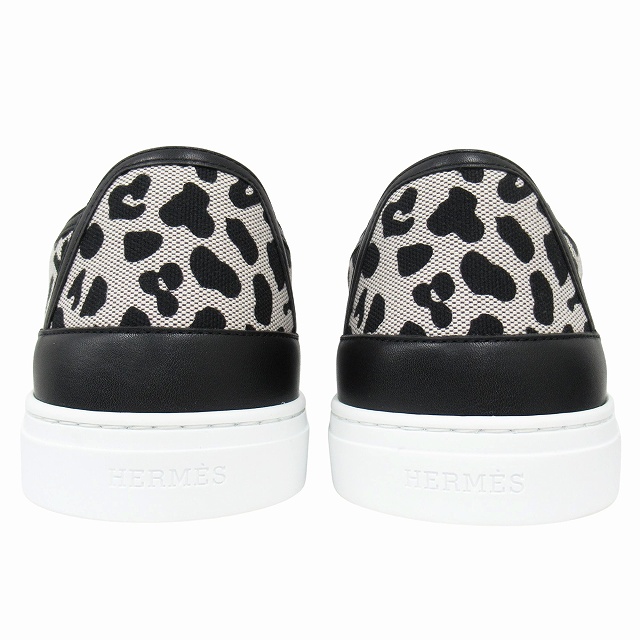 【中古】未使用品 エルメス HERMES "Get" ゲット スニーカー シューズ 靴 ローカット トワルH・アンプリメ ◆８