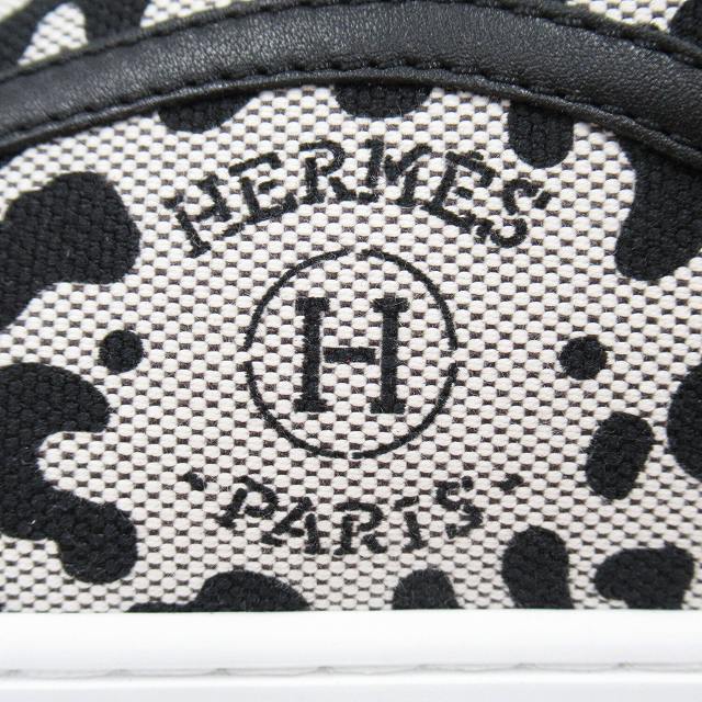 【中古】未使用品 エルメス HERMES "Get" ゲット スニーカー シューズ 靴 ローカット トワルH・アンプリメ ◆８