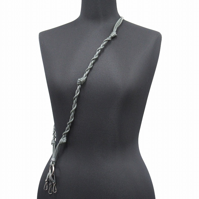 中古】美品 ジルサンダー JIL SANDER レザー タングル ネック