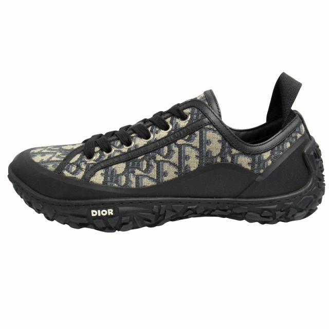 【中古】未使用品 ディオール DIOR オブリーク B28 ロートップ スニーカー シューズ トロッター ロゴ 41 26cm▽２