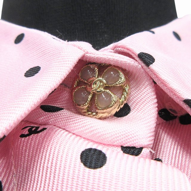 中古】極美品 24SS シャネル CHANEL シルク ツイル ココマーク ロゴ